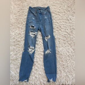 american eagle ripped jeans